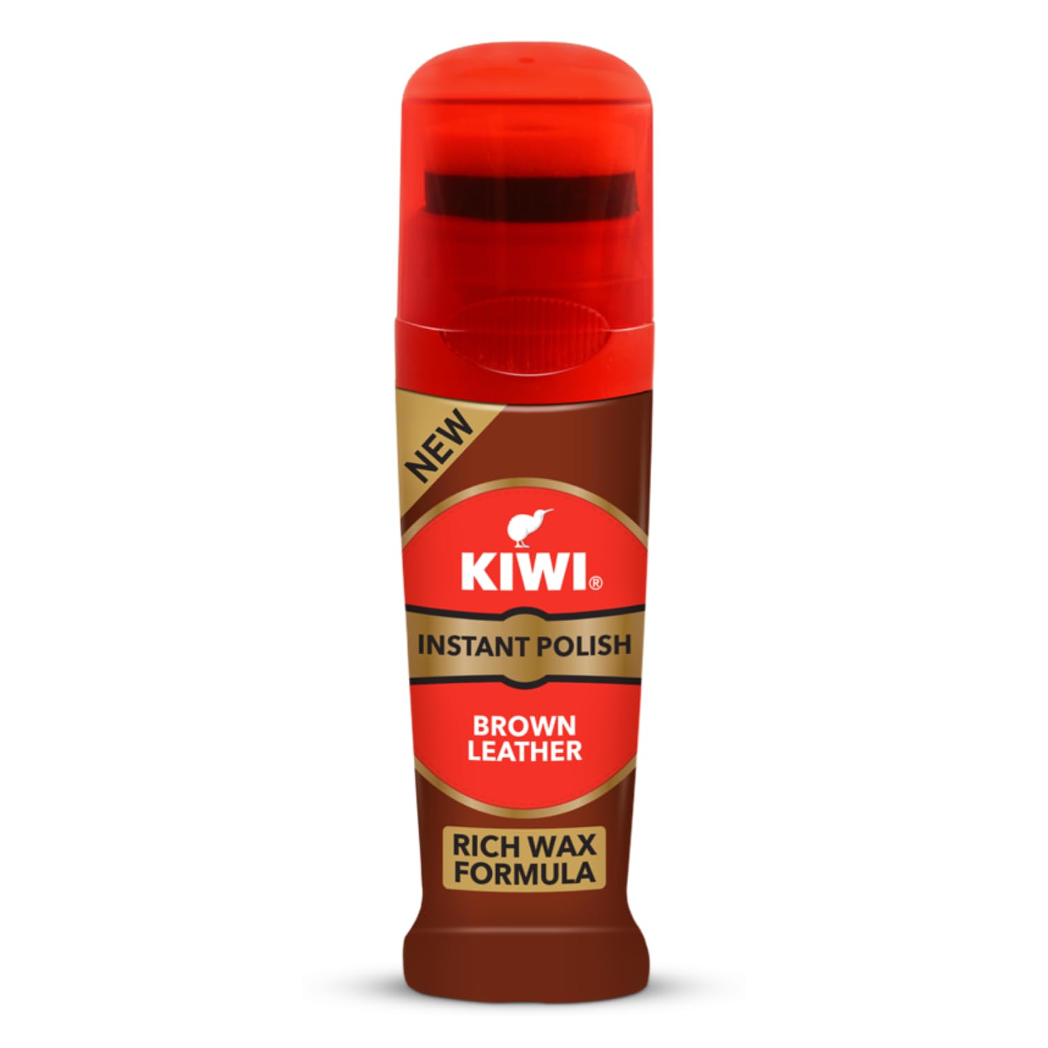 KIWI INSTANT POLISH BROWN LEATHER 75 ML